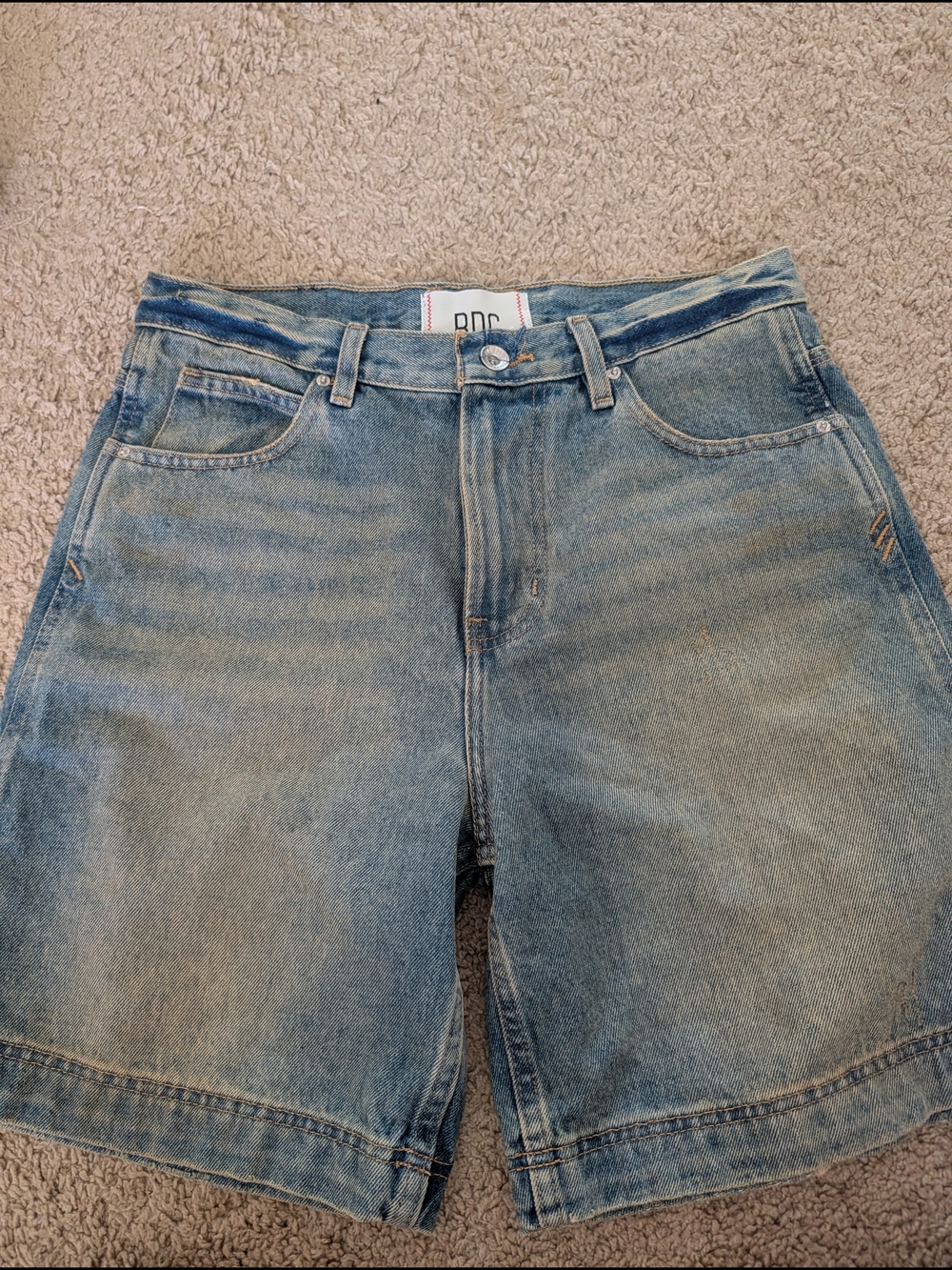 BDG Women's Light Blue High-Rise Denim Shorts